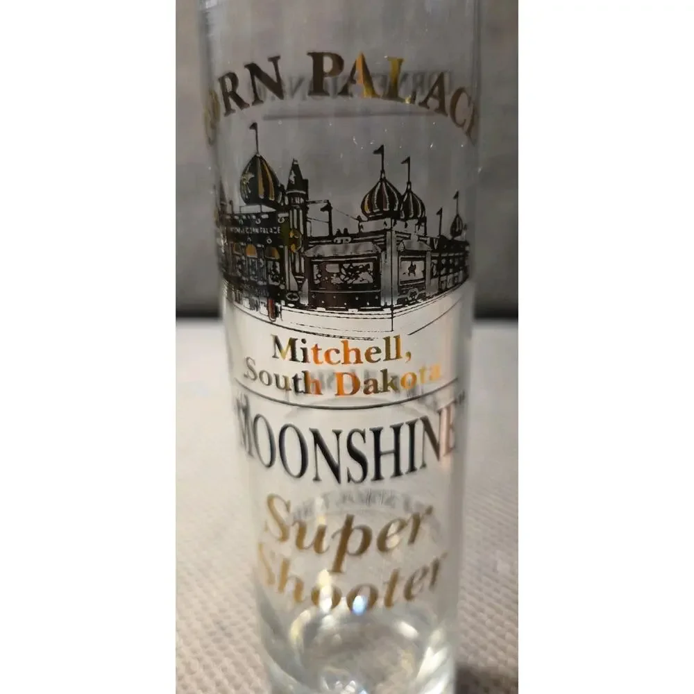 Corn Palace Mitchell SD Moonshine Super Shooter Shot Glass 7.5in Tall